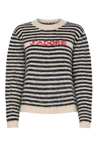 Pieces Jadore-Jersey mit kontrastierendem Streifen