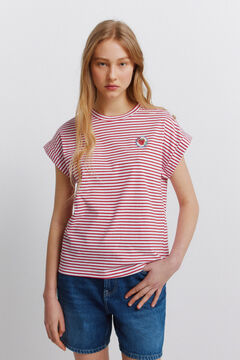 Springfield Striped button T-shirt