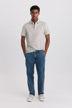 Springfield Microraya jersey slim fit polo shirt