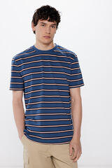 Springfield Dark striped T-shirt blue