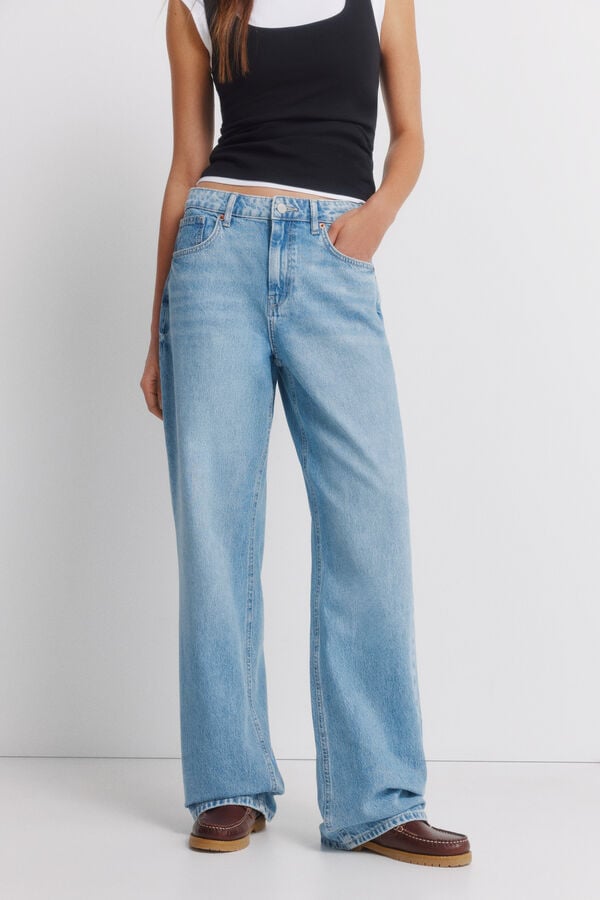 Springfield Jeans wide azul
