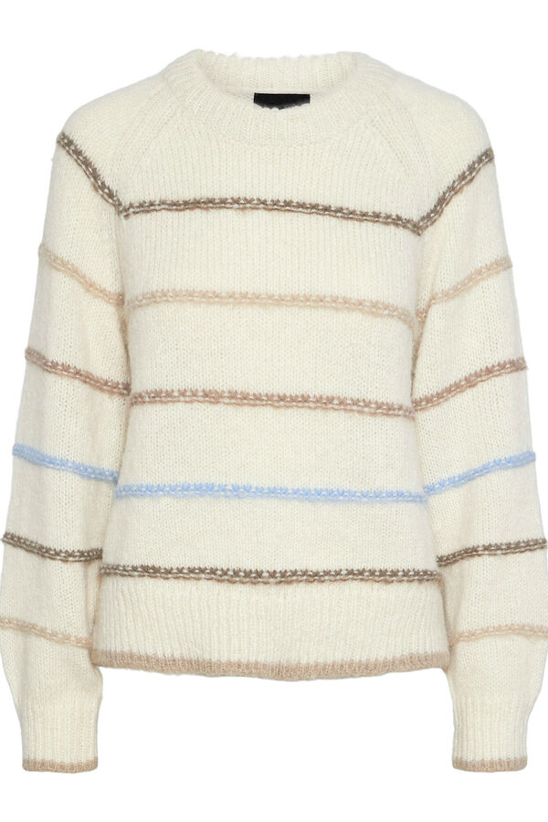 Pieces Women's jersey-knit sweater grey