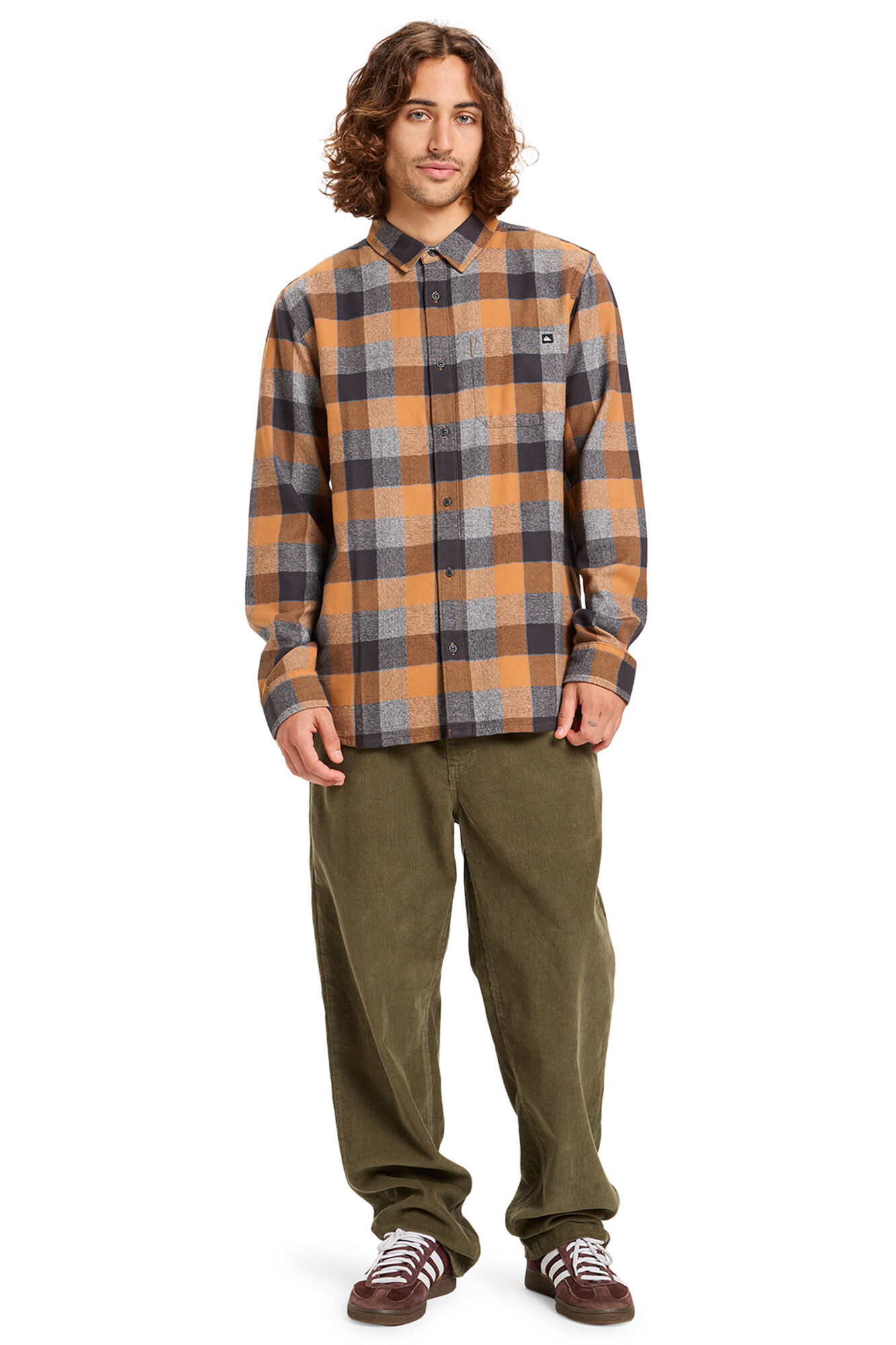 Quiksilver Motherfly Plaid - Camisa de manga larga para hombre