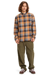Quiksilver Motherfly Plaid - for men long sleeve Shirt Print