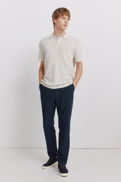 Springfield Linen comfort fit chinos
