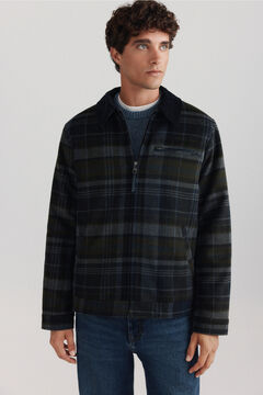 Springfield Wool blend plaid jacket