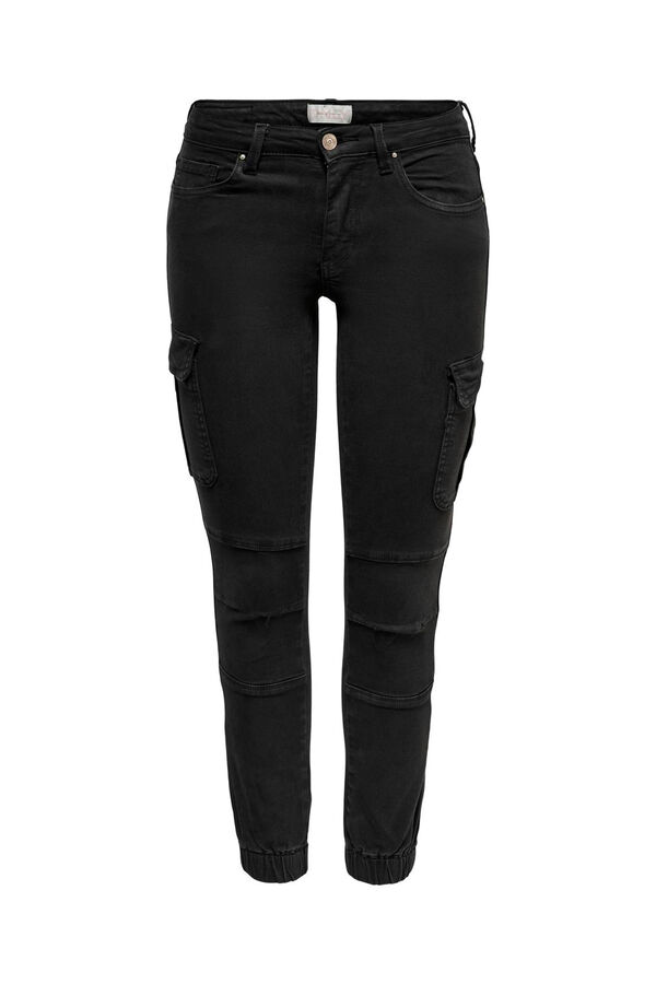 Only Slim fit cargo trousers black