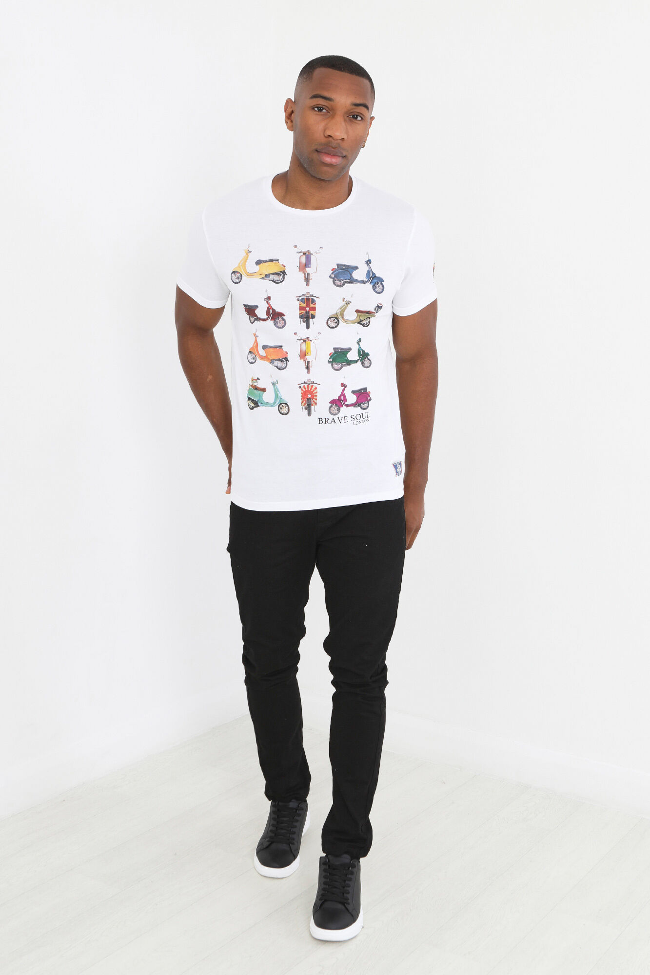 Brave Soul Camiseta vespas manga corta