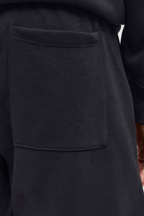 JJ REBEL Mid-rise jogger Bermuda shorts black