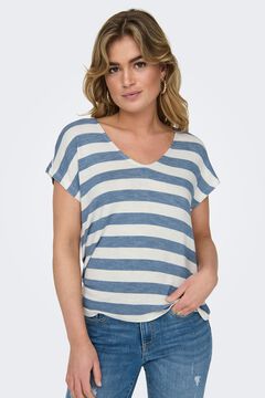Only Camiseta ligera de rayas