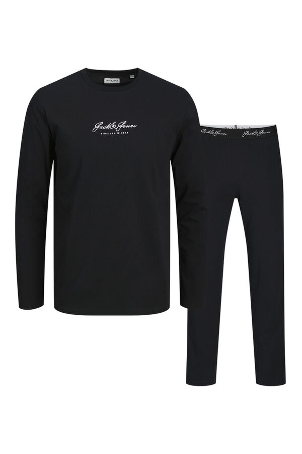 Jack & Jones Junior Logo pyjamas set Crna