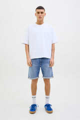 Jack & Jones regular fit denim Bermuda shorts blue