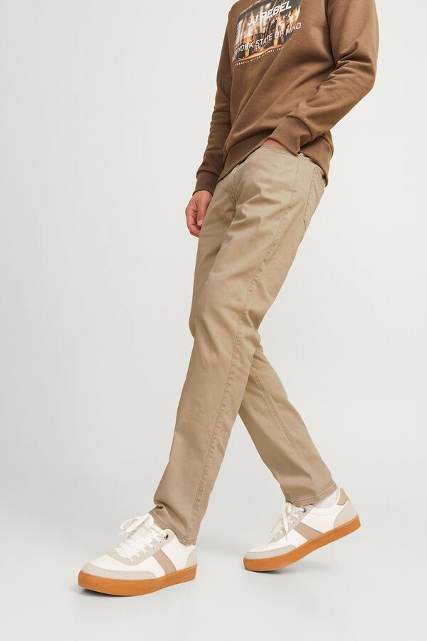 JJ REBEL Slim fit chinos grey