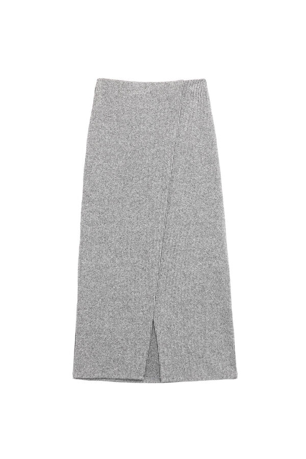 Koton Falda con abertura gris