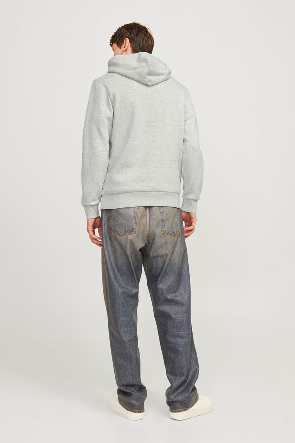 Jack & Jones Sweatshirt de capuz padr&atilde;o branco