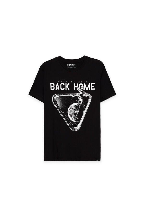Springfield Camiseta Estampado Moon negro
