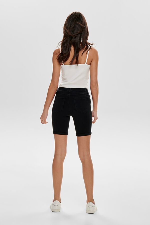 Only Short vaquero slim negro
