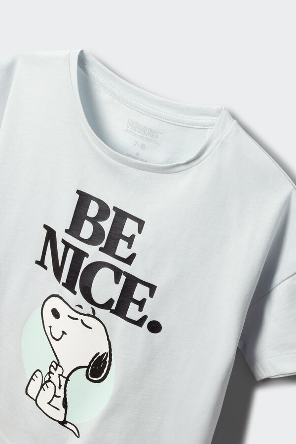 Springfield Kids T-shirt de manga curta "Snoopy" menina azul