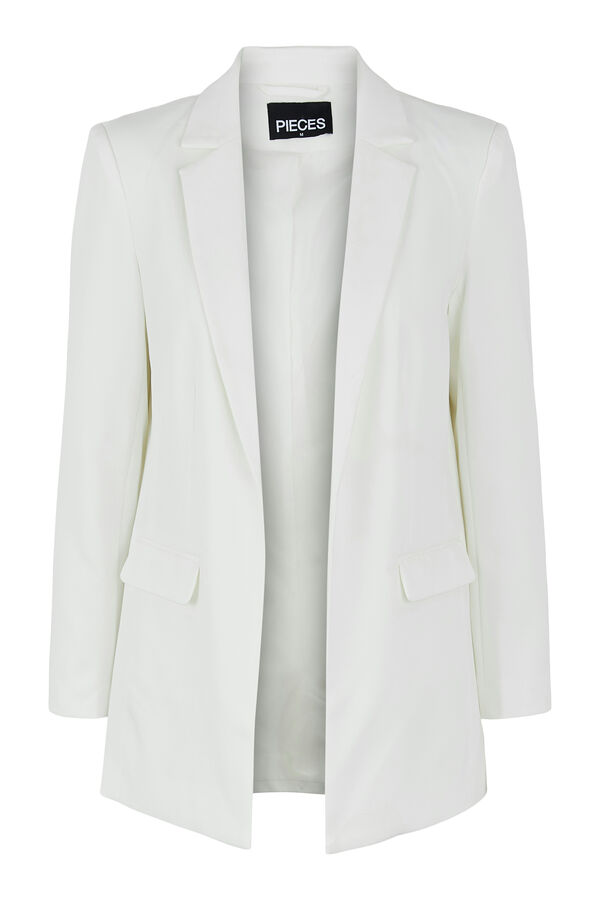 Pieces Blazer b&aacute;sica branco