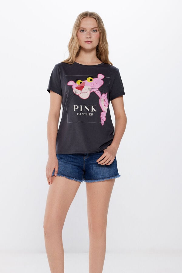 Springfield T-shirt « Pink panther » ocre