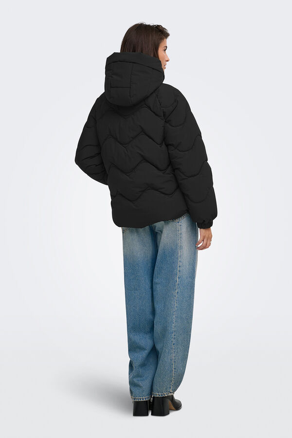 JDY Puffer coat black