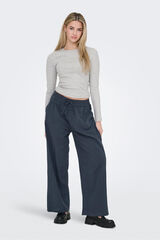 Only Pantal&oacute;n ancho fluido azul