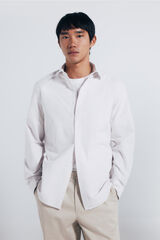 Springfield Striped Oxford shirt grey