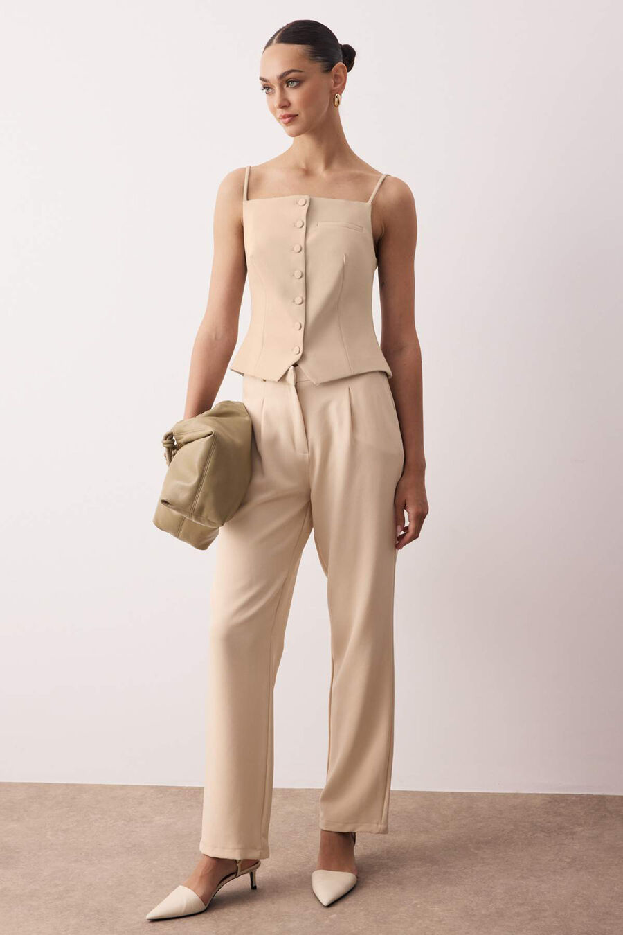 Pantalones rectos traje