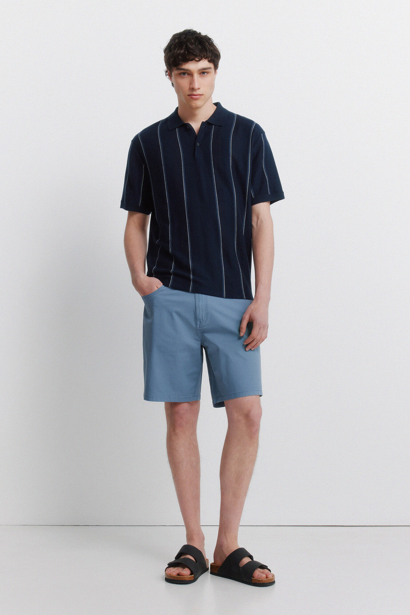 Springfield Bermuda l&eacute;g&egrave;re 5 poches d&eacute;lav&eacute;e regular fit