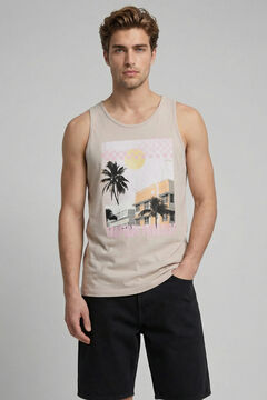 JJ REBEL Printed vest top