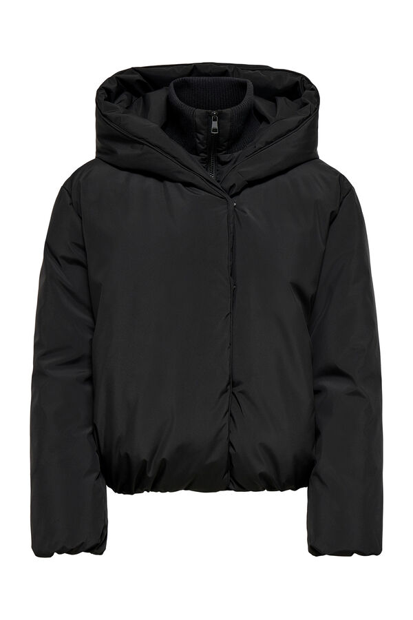 Only Kurze gesteppte Jacke Schwarz