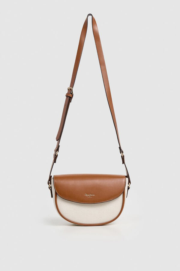 Pepe Jeans Flap closure bag nude