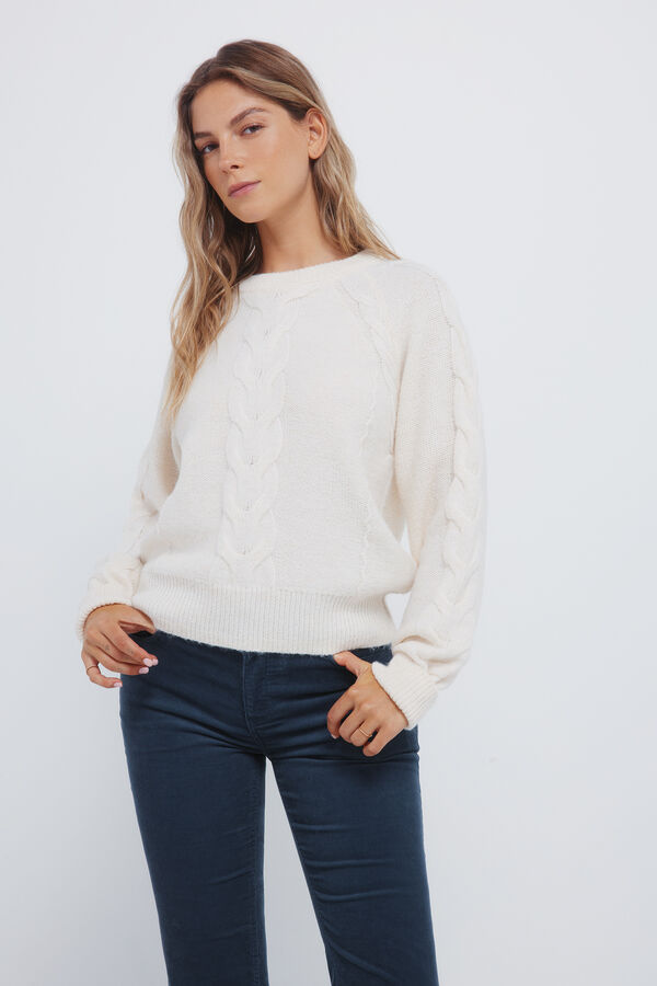 Springfield Calças de veludo cotelê com boca de sino baixa azul