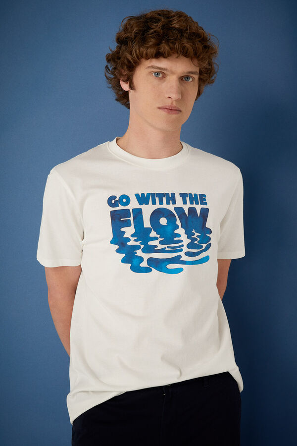 Springfield Camiseta flow marfil