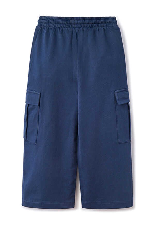 Springfield Girls' cargo trousers steel blue