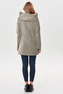 Only Abrigo midi con capucha