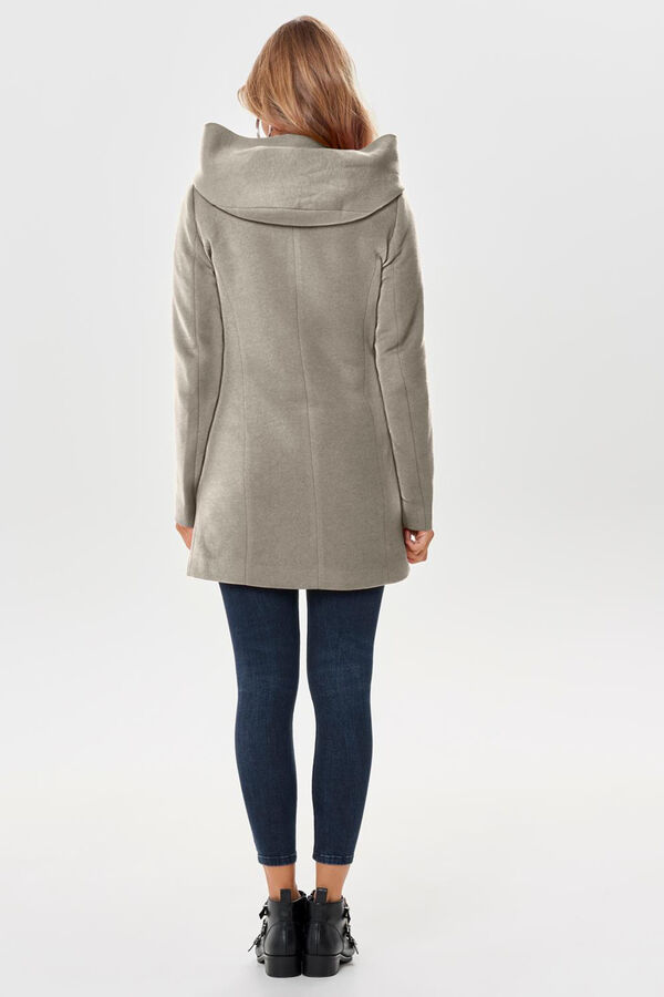 Only sobretudo de tecido midi  cru