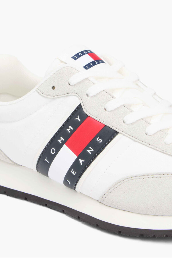 Tommy Jeans Sapatilhas runner Tommy Jeans com bandeira lateral branco