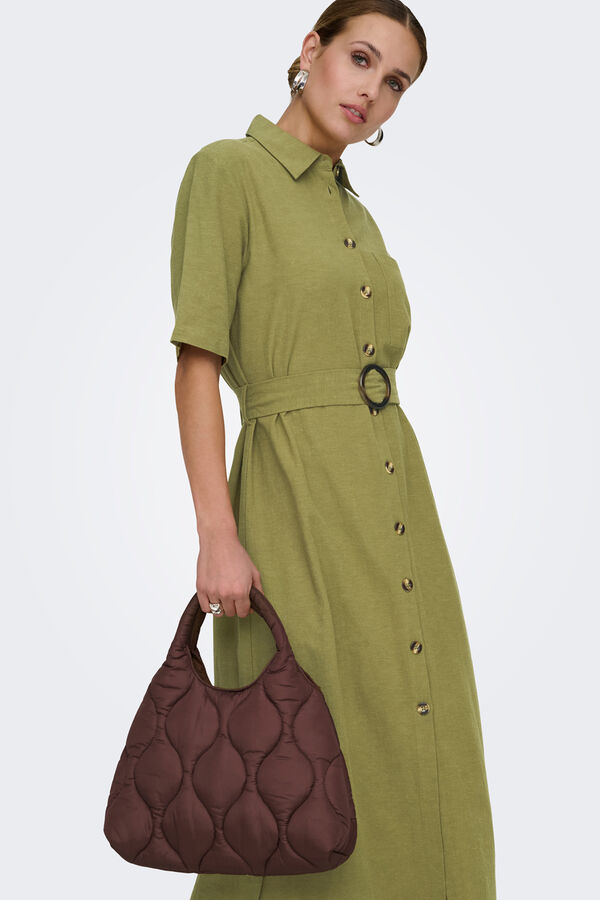 JDY Hemdblusen-Midikleid Gr&uuml;n