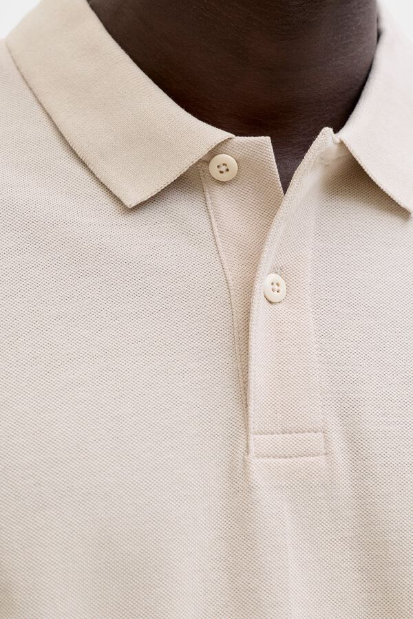 Jack & Jones Piqu&eacute; slim fit polo shirt grey