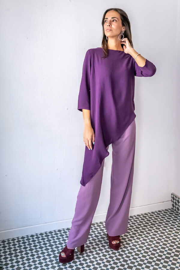 Cul Sac Long asymmetrical jacket pink