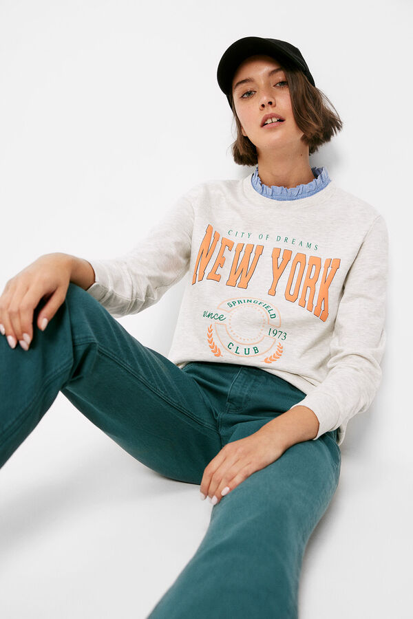 Springfield Sweatshirt „New York“ grau
