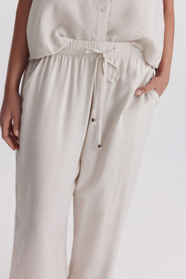 Springfield Fluid drawstring trousers brown