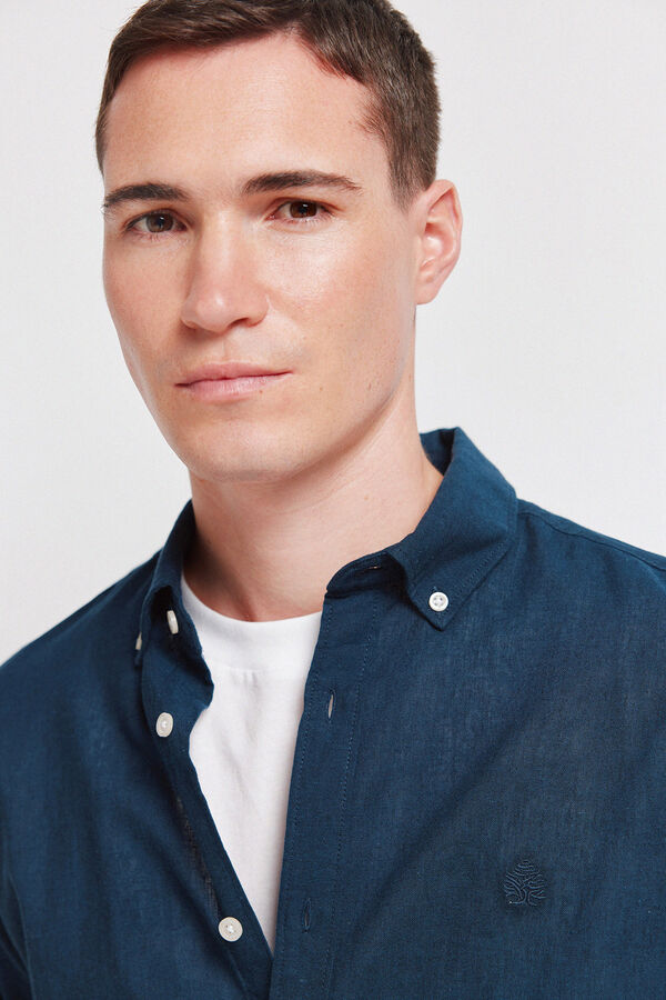 Springfield Linen shirt blue