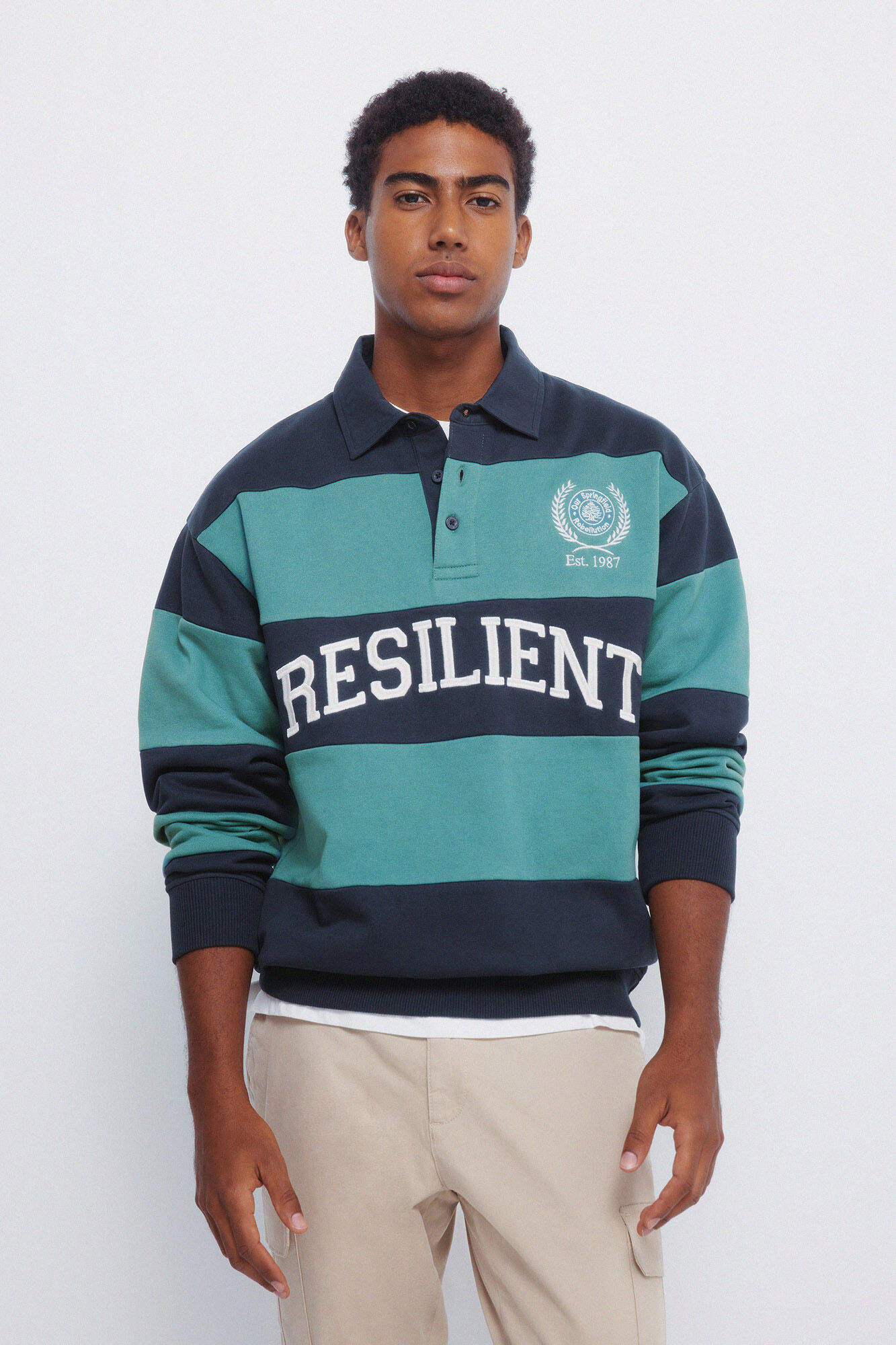 Springfield Cortes de sweatshirt polo