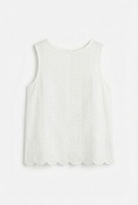 Springfield T-shirt al&ccedil;as em crochet