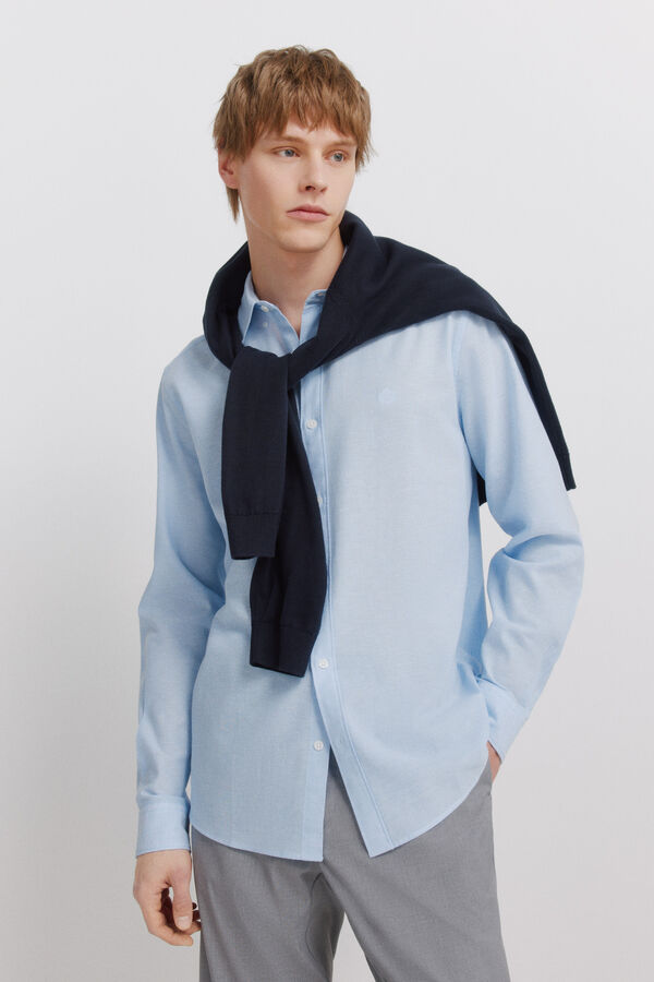 Springfield Linen shirt blue