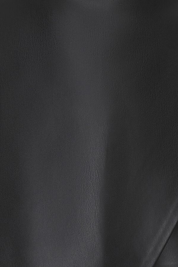 Only Girls Faux leather skort black