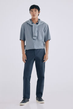 Springfield Pantal&oacute;n chino ligero comfort slim fit azul