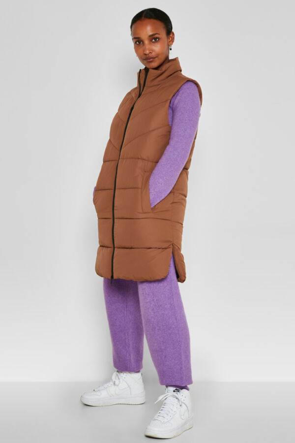 Springfield Quilted gilet  brown